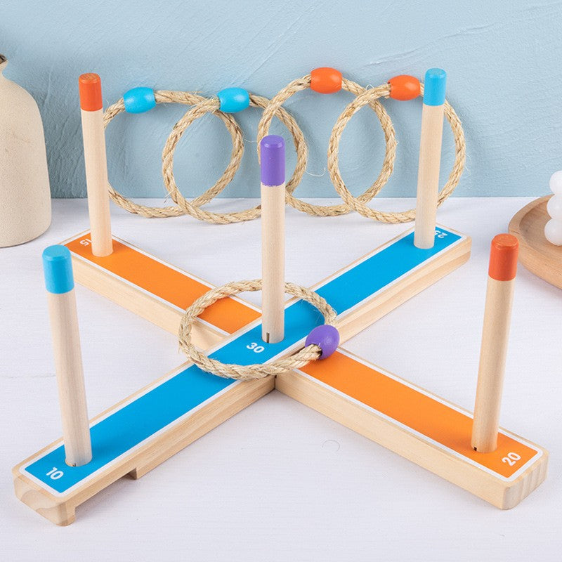 Outdoor Ringwurfspiel aus Holz