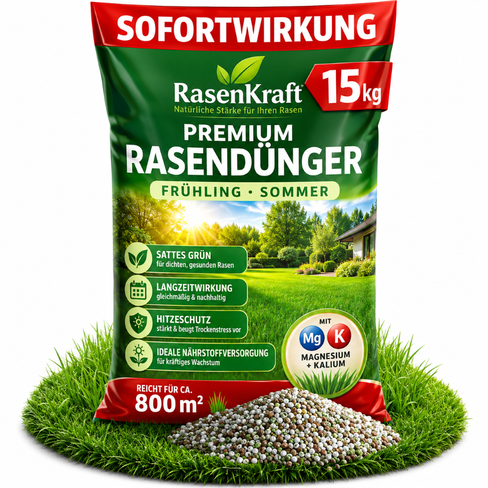 Premium Rasendünger für Frühling und Sommer