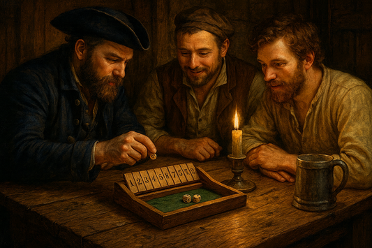 📜 Von der Taverne ins Wohnzimmer – Die Geschichte von Shut the Box