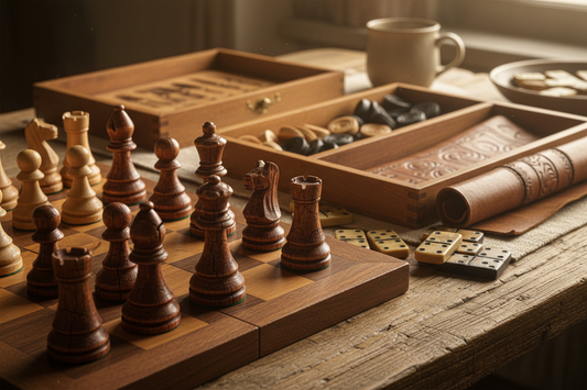 🪵 Brettspiele aus Holz: Warum sie besser altern – und wie du das richtige findest