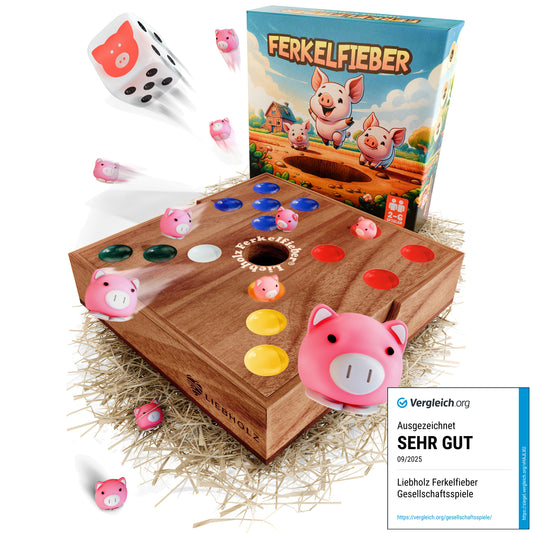 Ferkelfieber [Pig Hole] - Das lustige Schweinchen Spiel für 2 bis 6 Spieler