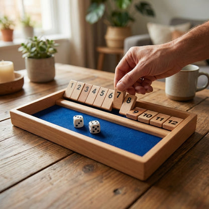 Shut the Box Würfelspiel - Jackpot Klappspiel