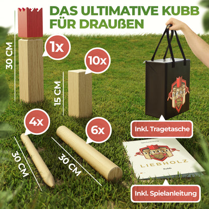 Kubb Wikingerspiel 2er Set [Basic + Premium]