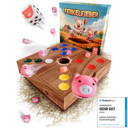 Ferkelfieber [Pig Hole] - Das lustige Schweinchen Spiel für 2 bis 6 Spieler