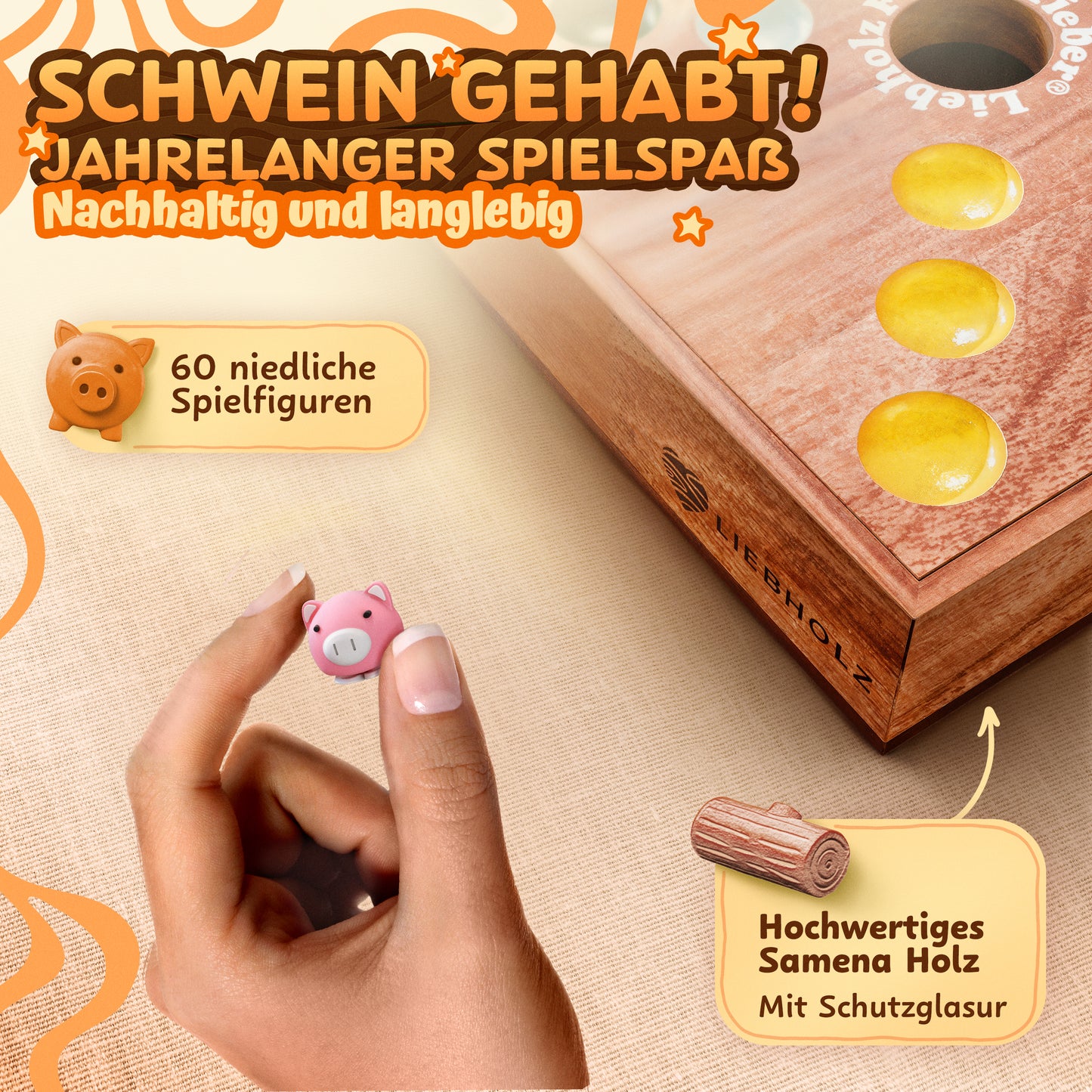 Ferkelfieber [Pig Hole] für 2 bis 6 Spieler