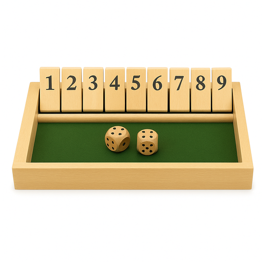 Shut the Box Würfelspiel - Jackpot Klappspiel