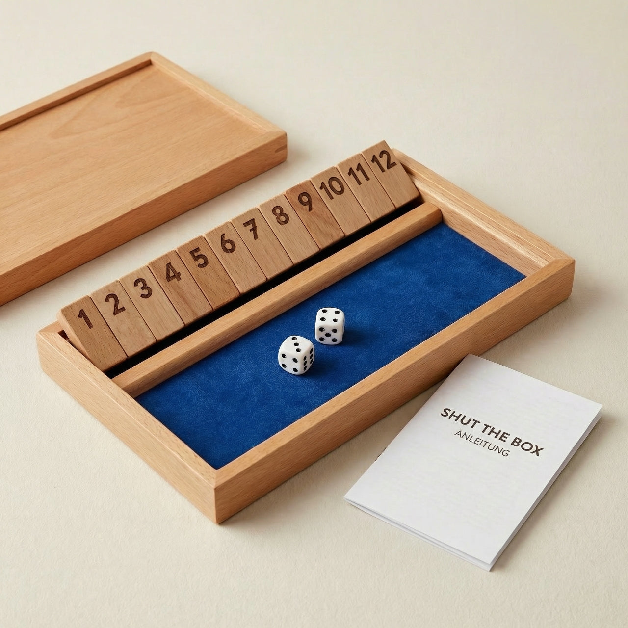 Shut the Box Würfelspiel - Jackpot Klappspiel