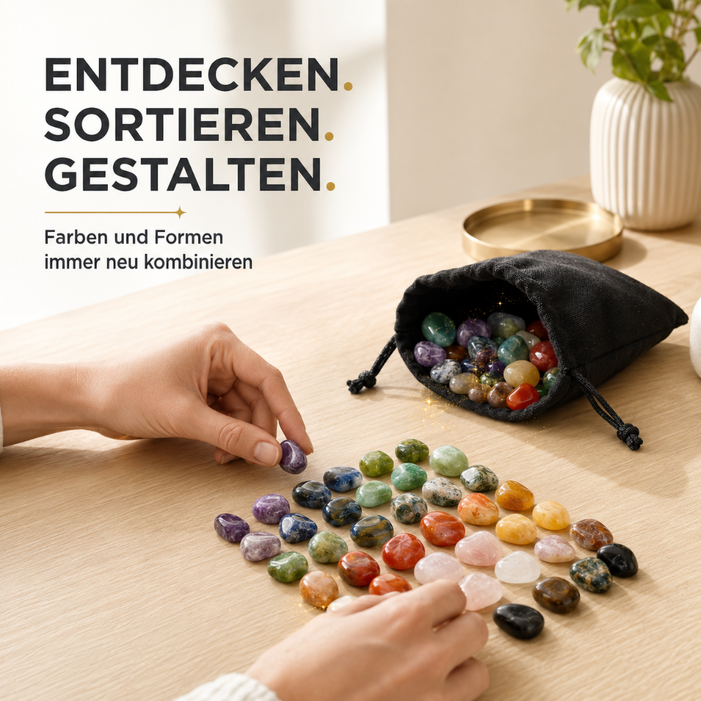 Bunter Edelsteinmix für Kinder