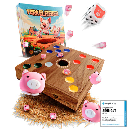 Ferkelfieber [Pig Hole] - Das lustige Schweinchen Spiel für 2 bis 6 Spieler