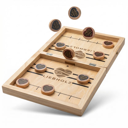 Sling Puck Tischhockey - Rasantes Geschicklichkeitsspiel für Kinder und Erwachsene