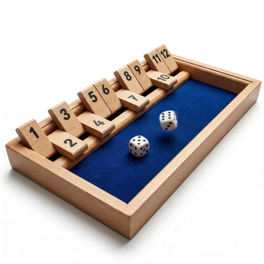 Shut the Box Würfelspiel - Jackpot Klappspiel
