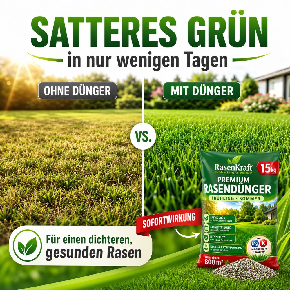 Rasendünger für Frühling und Sommer