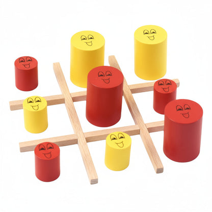 Tic Tac Toe Extrem aus Holz - Strategiespiel für Kinder und Erwachsene