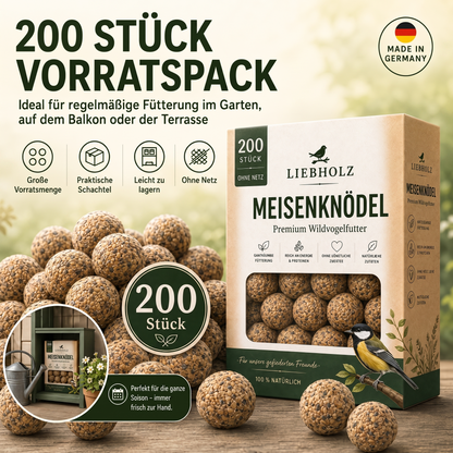 Meisenknödel ohne Netz (200 Stück)